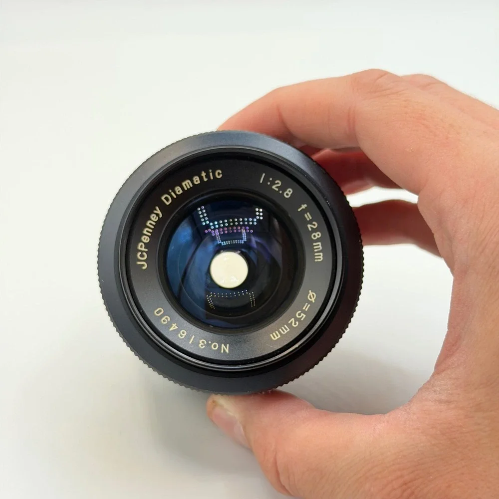 JCPenney Diamatic 28mm f2.8 M42 Wide Angle Prime Lens 52mm Filter No. 316490
